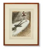Silhouette by Laura Knight, watercolour and gouache, sold Jun 2021