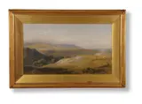 The downs near eastbourne by Henry George Hine, 1869, watercolor, sold Jun 2021
