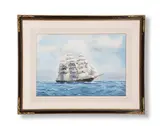 The schooner 'ariel' in full sail by Commander Eric Erskine Campbell Tufnell, ink, sold Jun 2021