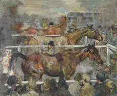 First, second, third'Oil on canvasSigned (lower right)51 x 61cm (20 x 24 in.)Provenance:Frost & Reed, London (no by Michael Lyne, Oil on canvasSigned, sold Jun 2021