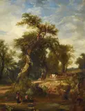 River scene, WorcestershireOil on canvasTitled by Frederick Henry Henshaw, 1849, oil, offered May 2021