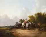 Gypsy encampments by William Shayer Senior, oil, sold May 2021