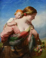 Summer by John James Hill, 1861, oil, sold May 2021