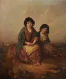 Untitled by Alfred H. Green, 1851, oil, sold May 2021