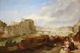 A continental town, possibly Lucerne, beside a riverOil on canvas75 x 113cm (29½ x 44¼ in.)Provenance:Berwick House, Shropshire by Hopkins Hobday Horsley, oil, sold May 2021