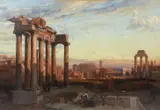 The Temple of Saturn by Frederick Lee Bridell, 1862, oil, sold May 2021