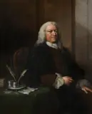 Portrait of a Gentleman, seated three-quarter-length, at a table Oil on canvas125 x 104cm (49 x 40¾ in.)Original 18th century carved and gilded frame by Thomas Frye, Oil on canvas125 x, sold May 2021