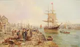 View on the DartOil on canvasSigned (lower right)55 x 95cm (21½ x 37¼ in.) by William Edward Webb, oil, sold May 2021