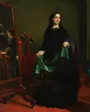 Kate Nickleby at Madame Mantalini's by William Powell Frith, 1856, oil, sold May 2021