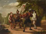 Twelfth NightOil on panelSigned and dated 1852, further signed and inscribed Repainted 1862 (lower left)22.5 x 30cm (8¾ x 11¾ in.)Provenance:John A by William Powell Frith, 1852, oil, sold May 2021