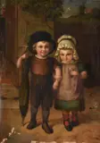 Mr and Mrs by James Campbell, oil, offered May 2021
