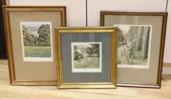 Meeting on the hill by Simon Palmer, pencil, sold May 2022