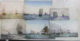 Six watercolours by Norman Septimus Boyce, watercolor, sold May 2022