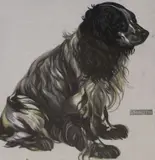 Coloured wood engraving by Norbertine Bresslern-Roth, engraving, sold May 2022