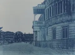 Regency Terraces, Brighton by Robert Tavener, lithograph, offered May 2022