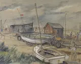 Aldeburgh, Suffolk by Marion Rhodes, watercolour, sold May 2022