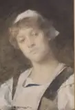 Portrait of a young lady by William John Wainwright, watercolour, sold May 2022