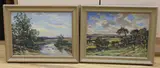 Above Bearsden looking towards Milgore by Hector Chalmers, oil on board, sold May 2022