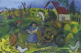 Changing Places by Marissa Weatherhead, oil on paper, sold May 2022