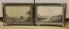 The Mills at Pont-Neuf, Lower Canada' and 'From The Mills at Pont-Neuf, Lower Canada by E.F. Hale, watercolor, sold May 2022