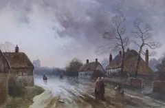 A Cloudy Day by James Walter Gozzard, watercolour, sold May 2022