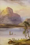 Loch scene by William Henry Earp, watercolour, sold Apr 2022