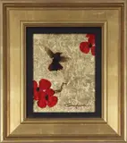 Mini Bird' from the Mini Bird Series (Gold) by Patrick Guyton, mixed media, offered Jul 2022