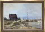 Walberswick by Barbara Wicks, oil on canvas, sold Jul 2022