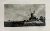 Cley Mill Norfolk by Peter Michael Beeson, etching, offered Jul 2022