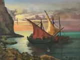 Untitled by César de Cock, 1955, oil on canvas, offered Oct 2023