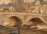 Paris by Eric Spencer Macky, 1910, oil on panel, sold Oct 2023