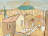 Views of Greece, pastels, all signed and dated '37 and inscribed in pencil on mount, mostly around 8 " x 10 by Henry Cotterill Deykin, pencil, sold Oct 2023