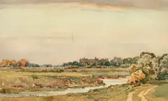 Windsor Castle from the Water Meadows by Alec Carruthers Gould, watercolour, sold Oct 2023