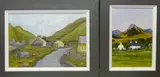 Snowdonia farmstead, initialled, 21 x 15cms and 2 by D O T, oil, sold Dec 2020