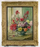 Entitled verso 'Spring by Owen Bowen, oil on canvas, offered Dec 2020