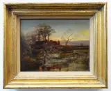 Cottage by Edward Duncan, oil on board, sold Dec 2020