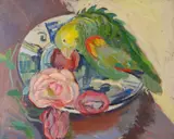 Untitled by Denis Mathews, oil on canvas, sold Dec 2020