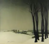 Limited edition by Valerius de Saedeleer, etching, sold Dec 2020