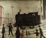 Colour print form an edition of 750 - entitled 'The Level by L. S. Lowry, print, sold Dec 2020
