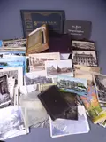 related booklets with glass and other photographic negatives to include by Vintage Travel Postcards, photograph, sold Nov 2020
