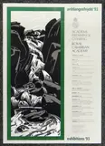 1993, printed in colours with image of waterfall After Kyffin Williams, 70 x 50cms by Royal Cambrian Academy Exhibition Poster, print (other), sold Oct 2020