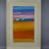 'Time Passages', a mixed media work of art of a beach scene, by Martin Decent, mixed media, sold Jul 2018
