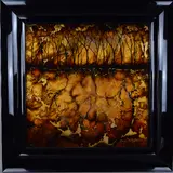 'Trees', a mixed media 3Dwork of art sealed with a resin by Kerry Darlington, mixed media, sold Jul 2018