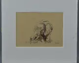 a preparatory watercolour painting of an African Elephant, by Spencer Hodge, watercolour, sold Jul 2018