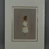 'Clare Study IV', a pastel drawing of a woman wearing a white by Kay Boyce, pastel, sold Jul 2018