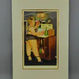 'Drinkies', A Limited Edition print, 80/650, of a scantily dressed by Beryl Cook, print, sold Jul 2018