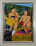 'Adam and Eve-Nathans Hotdogs', A Limited Edition print of a man by Beryl Cook, print, sold Jul 2018