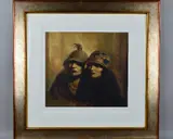 'Sisters', A Limited Edition print 176/195, of two ladies in 1930's by Hamish Blakely, print, sold Jul 2018