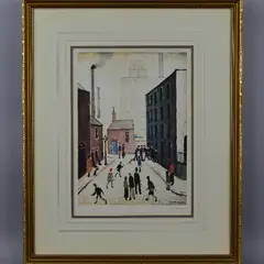 'Industrial Scene', A Limited Edition print numbered 093 by The Fine by L. S. Lowry, print, sold Jul 2018