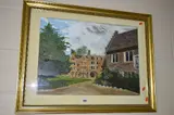 study of buildings and gardens, oil on board, signed and dated by David Rhodes, 1967, oil on board, sold Jun 2018